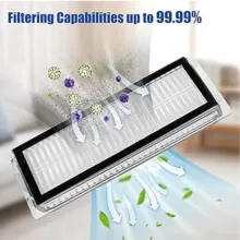 فیلتر و برس کناری جارو رباتیک مدل L20 Ultra مناسب برای جاروبرقی رباتیک شیائومی L20 Ultra مجموعه 2 عددی