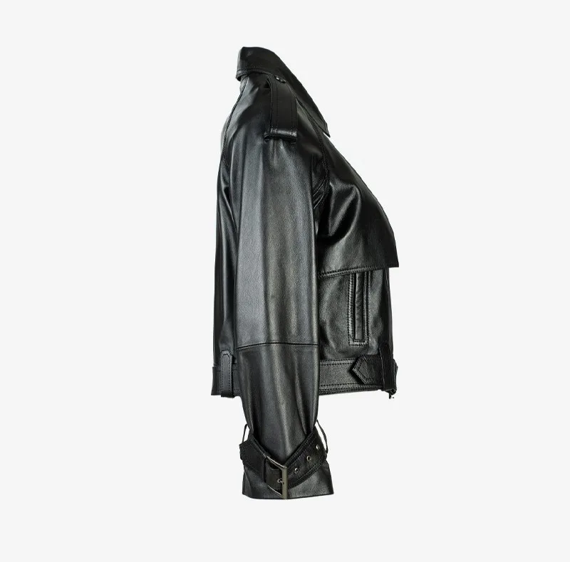 کت چرم زنانه چرم مشهد مدل C0216