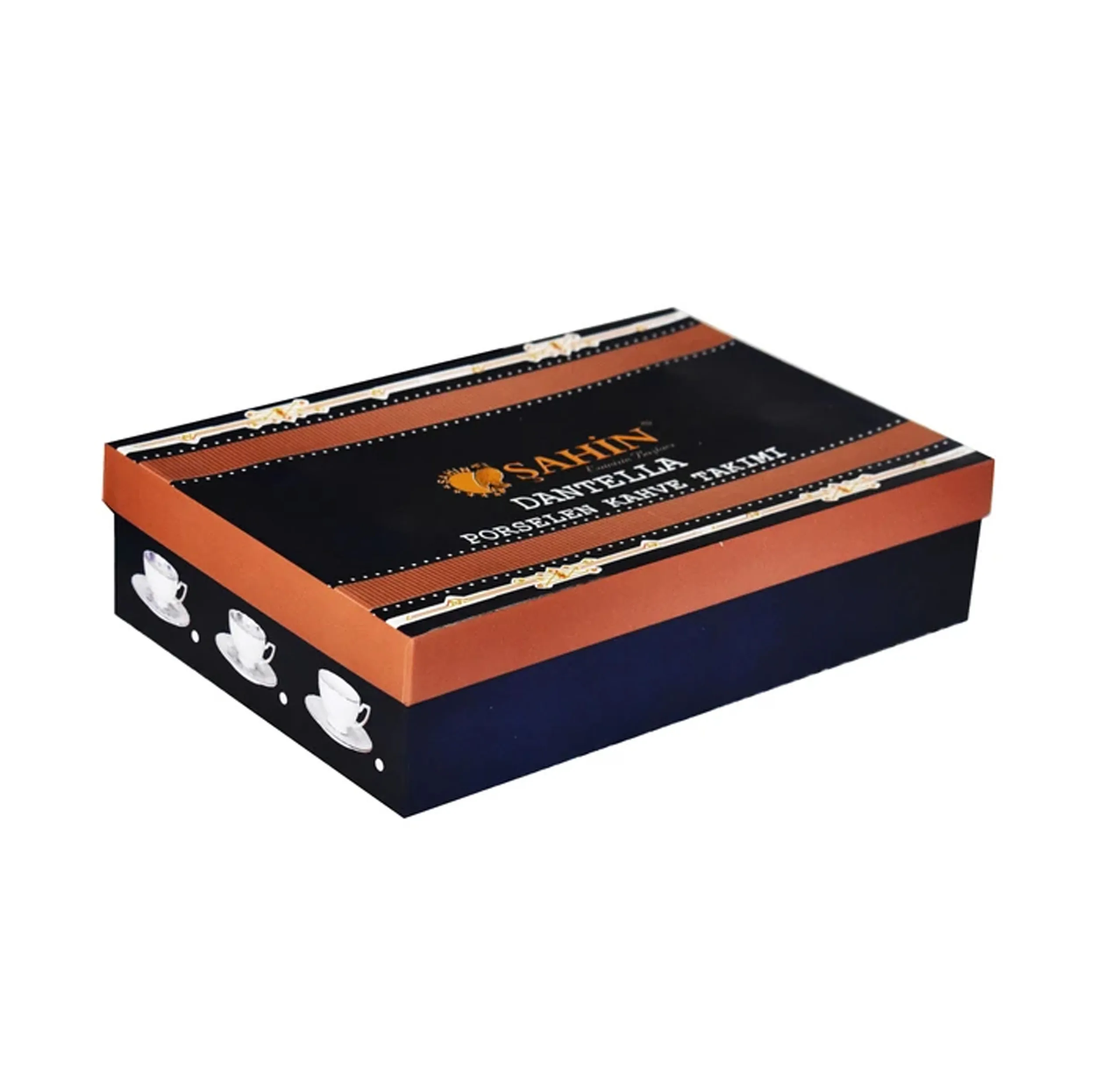سرویس قهوه خوری 8 پارچه 4 نفره شاهین مدل Dantella E