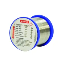 سیم لحیم سولدکس مدل SOLDEX Sn63 Pb37 وزن 50 گرم ضخامت 0.8 میلی متر