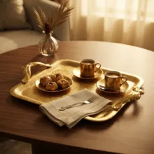 سینی دسته دار مدل 34998 سایز 30x25 سانتی متر