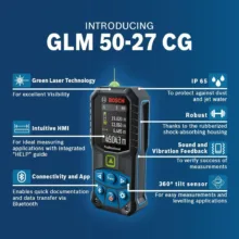 متر لیزری بوش مدل نور سبز GLM50-27 CG