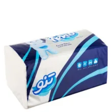 دستمال کاغذی 250 برگ تنو مدل خرسی بسته 2 عددی