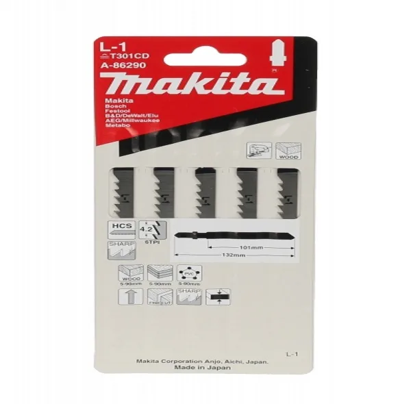 تیغه اره عمودبر ماکیتا مدل A-86290 مجموعه 5 عددی