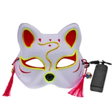 ماسک ایفای نقش مدل چراغ دار طرح روباه کد Neon1
