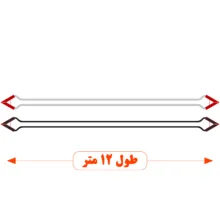 کابل اتصال باتری به باتری خودرو مدل DURACELL 950A-12m مجموعه دو عددی