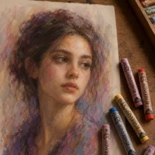 پاستل گچی 22 رنگ رمبرانت مدل ARTIST