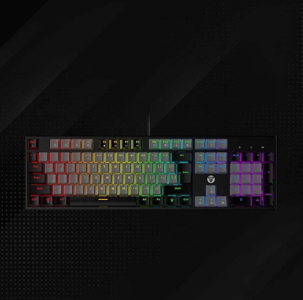 کیبورد گیمینگ فنتک مدل ATOM104 MK886V2Blueswitch