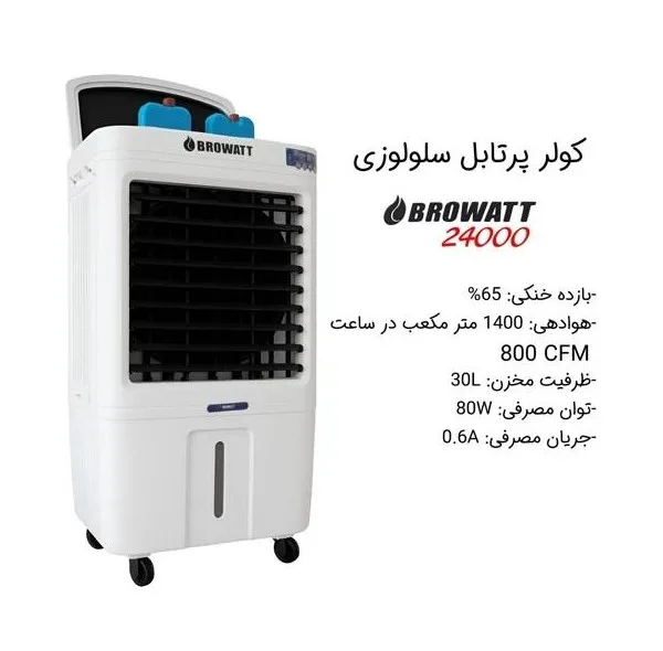 کولر آبی سلولزی 24000 بروات مدل HSP_8798