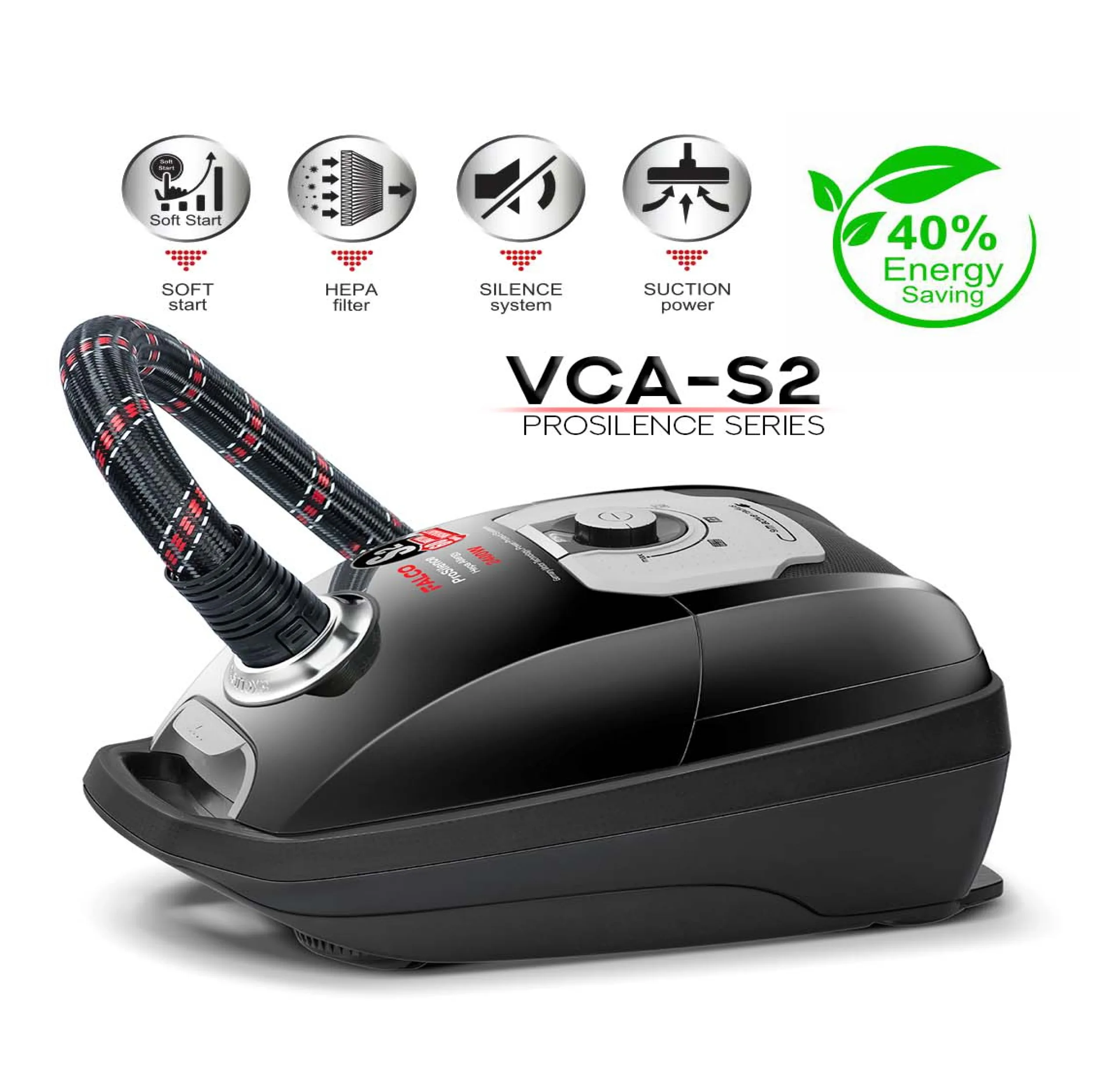 جاروبرقی 2400 وات فالکو هوم مدل VCA-S2