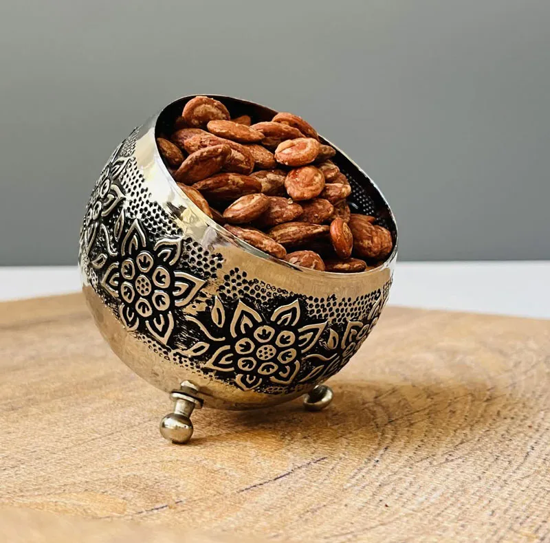 کاسه مسی مدل گوی سه پایه کد ZH245.6