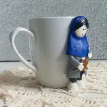 ماگ سرامیکی مدل دختر معلم زبان کد 01046