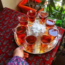 سینی مسی مدل  دایره کد ZH20
