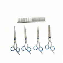ست قیچی اصلاح موی حیوانات مدل CD-1000 بسته چهار عددی