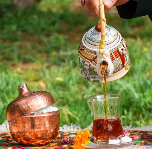 قندان مسی طرح انار کد ZH05.2