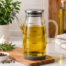 ظرف روغن مدل در استیل طرح ضد چکه 600ml