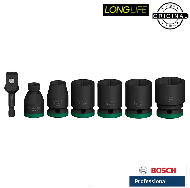 آچار بکس فشار قوی بوش مدل 1/2 Impact Pro مجموعه 7 عددی
