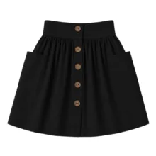 دامن دخترانه ژاکید مدل  لینن مانا