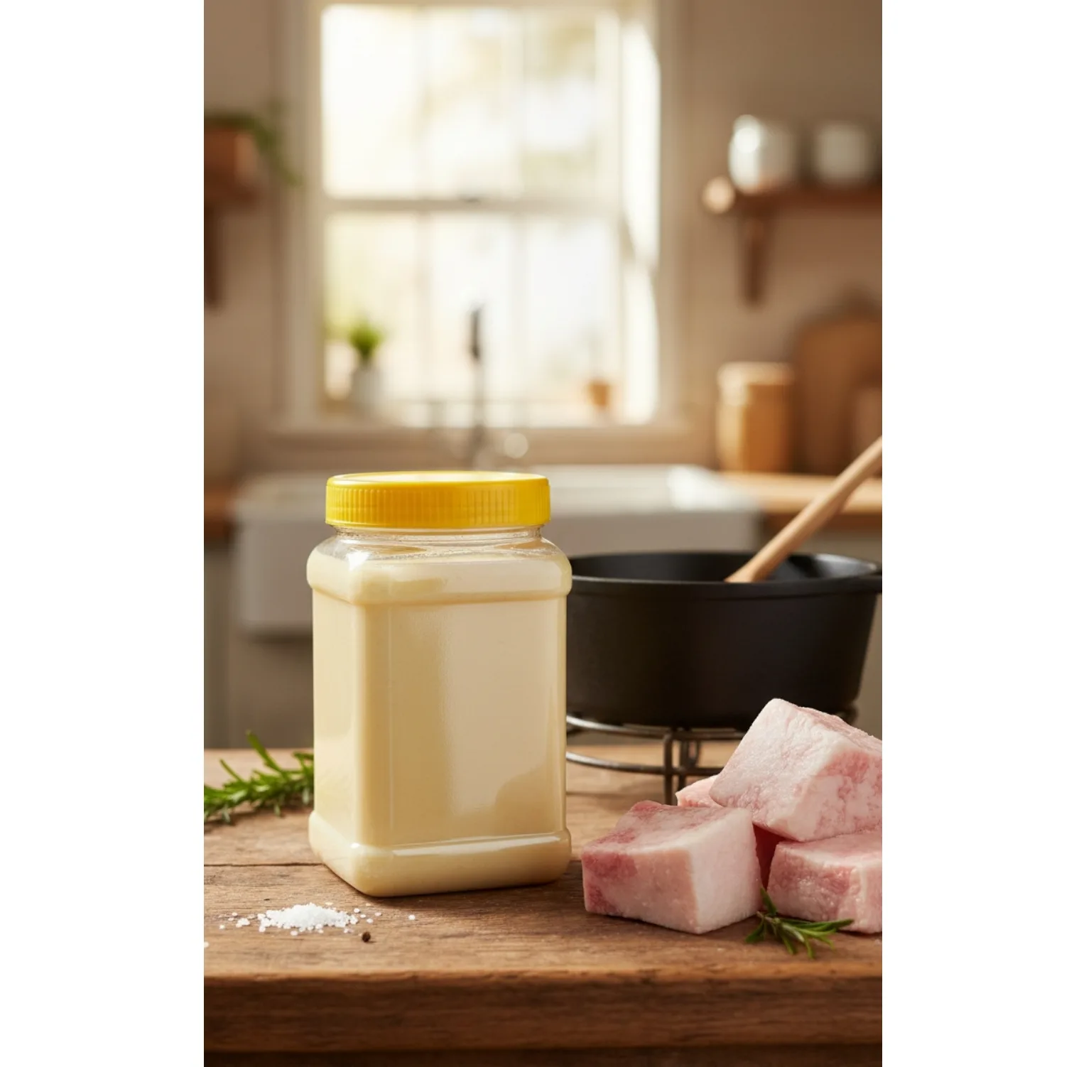روغن جامد شحم گاو - 1000 گرم بسته دو عددی