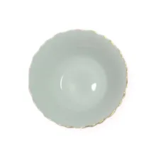 پیاله ماست خوری مدل لب طلا بسته 6 عددی
