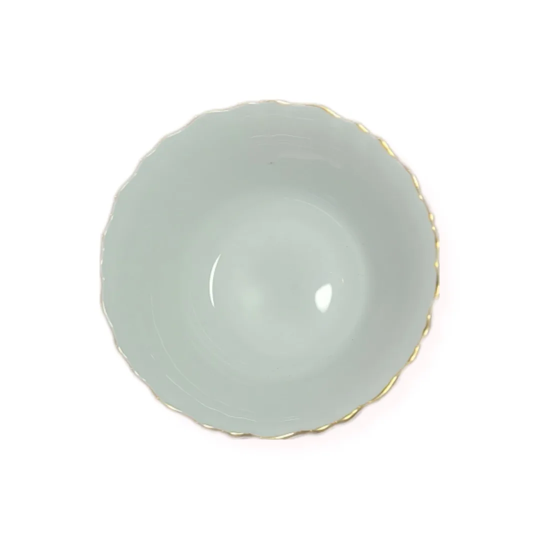 پیاله ماست خوری مدل لب طلا بسته 6 عددی