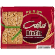 بیسکویت پنج غله با تزئین خرفه و کنجد سلامت – 215 گرم