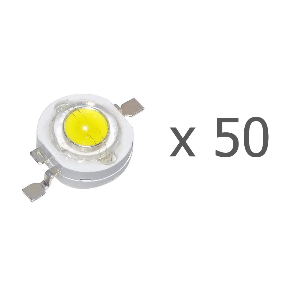 چیپ پاور ال ای دی 1 وات مدل SMD2 بسته 50 عددی