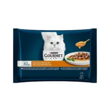 پوچ گربه بالغ گورمت مدل Perle Delights Multipack وزن 85 گرم بسته 4 عددی