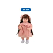 عروسک روسی طرح دختر نوزاد مدل 8887 ارتفاع 55 سانتی‌متر