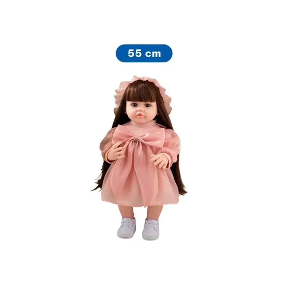 عروسک روسی طرح دختر نوزاد مدل 8887 ارتفاع 55 سانتی‌متر