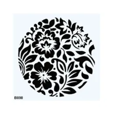 شابلون طرح گل کد B898-20