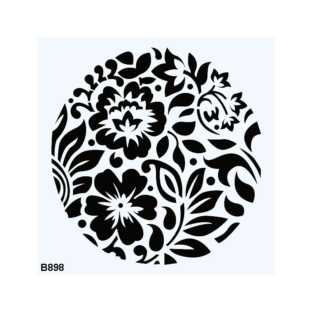 شابلون طرح گل کد B898-20