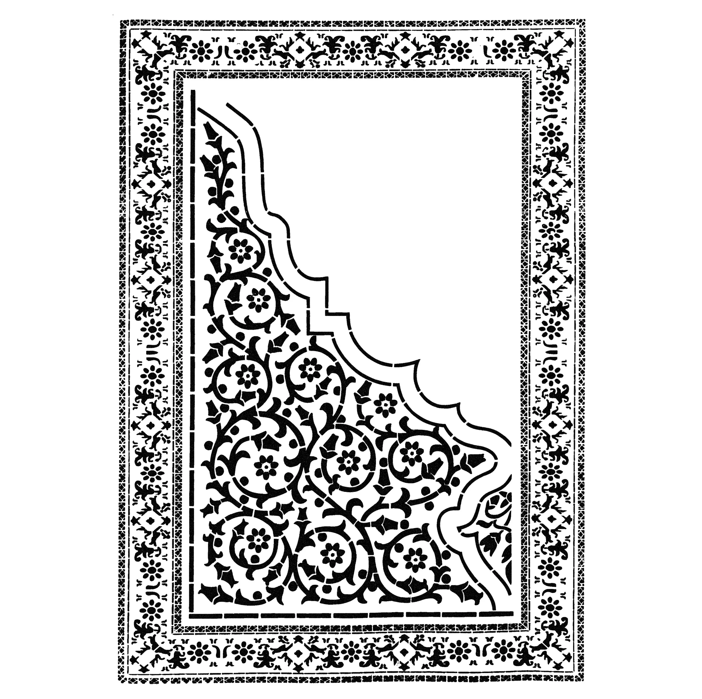 شابلون طرح فرش کد C29