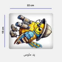ست ماگ سرامیکی به همراه زیر لیوانی و پد ماوس مدل پرنده کد 212