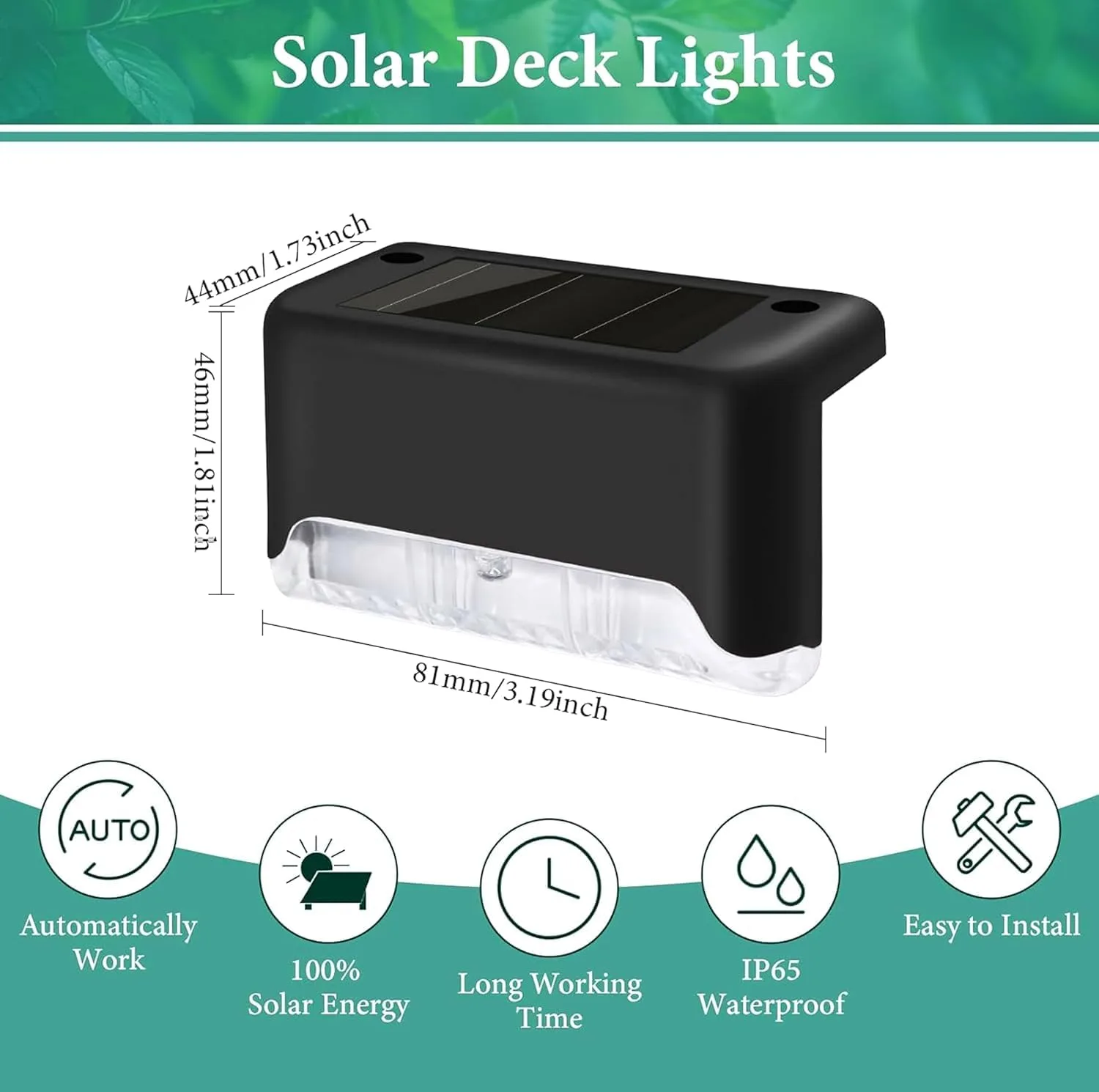 چراغ پارکی خورشیدی مدل Solar Deck بسته 4 عددی