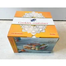 جعبه پذیرایی اکریلیک شفاف چهارخانه کد 1354A درجه 1