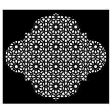 شابلون مدل گره چینی کد SP607-1