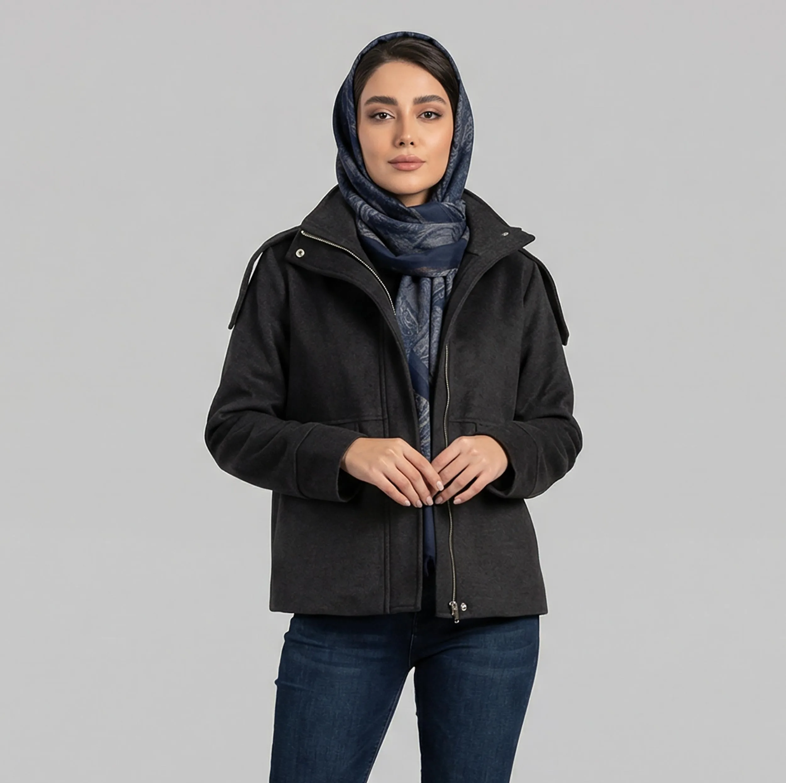 پالتو زنانه السانا مدل هیژا کد 2391