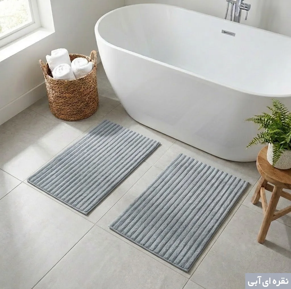 پادری وینوما مدل 4 لایه حمام و سرویس بهداشتی طرح مخمل ویژه سایز 45×70 سانتی متر بسته 2 عددی