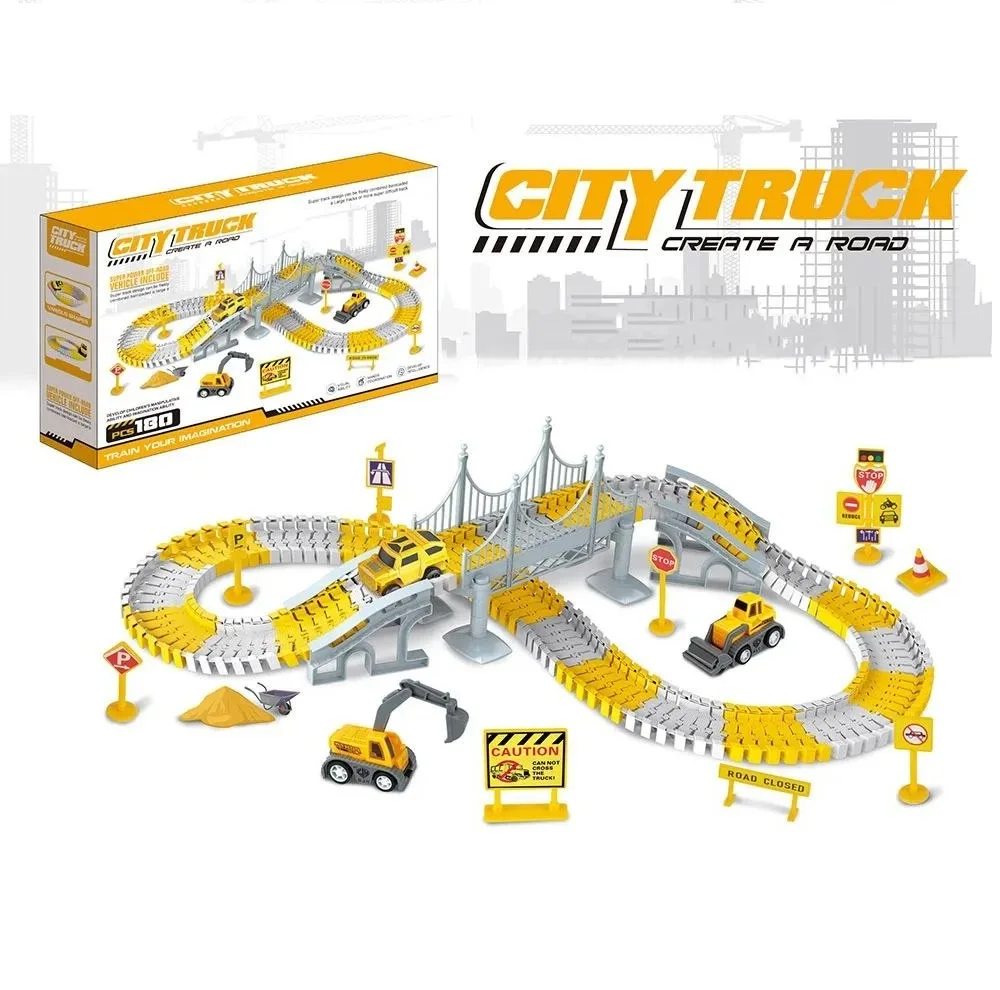 ساختنی راه سازی 180 تکه مدل city truck