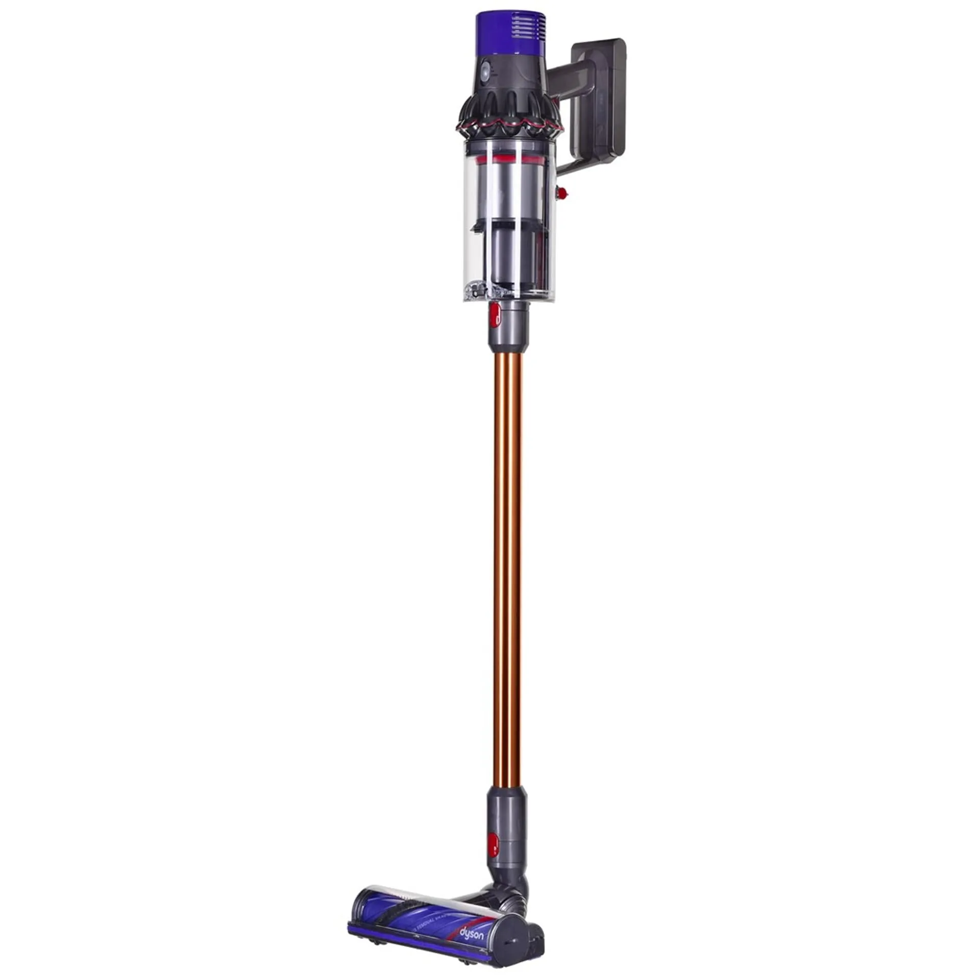 جارو شارژی عصایی دایسون مدل V10 Absolute با باتری لیتیوم‌یونی، فیلتر HEPA و 2 سری نظافتی Motorbar و Soft roller