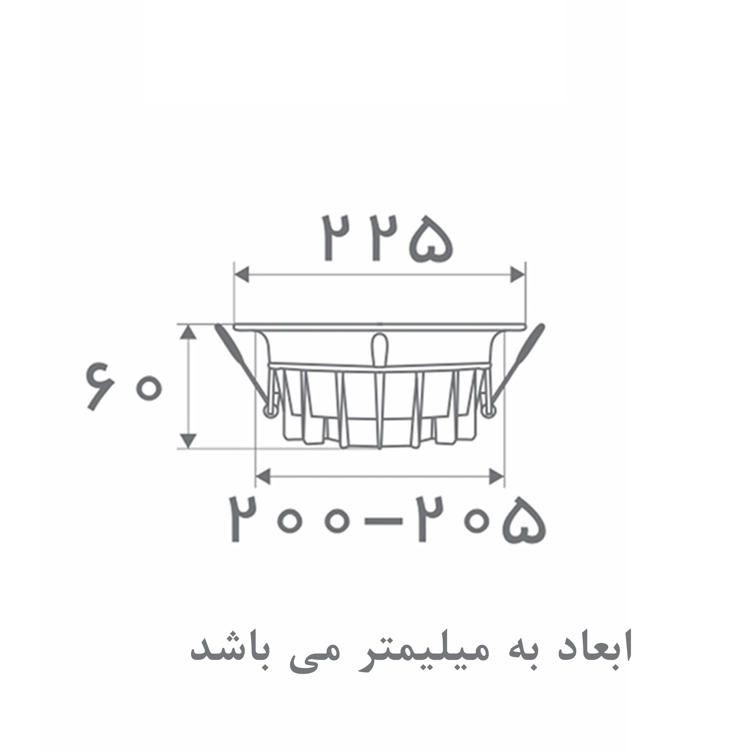 پنل توکار 30 وات افراتاب مدل  تایتان کد AF-SD-30W
