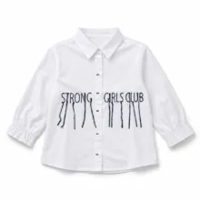 پیراهن آستین بلند دخترانه کولزیون Kids Cool مدل Strong Girls Club  کد 242
