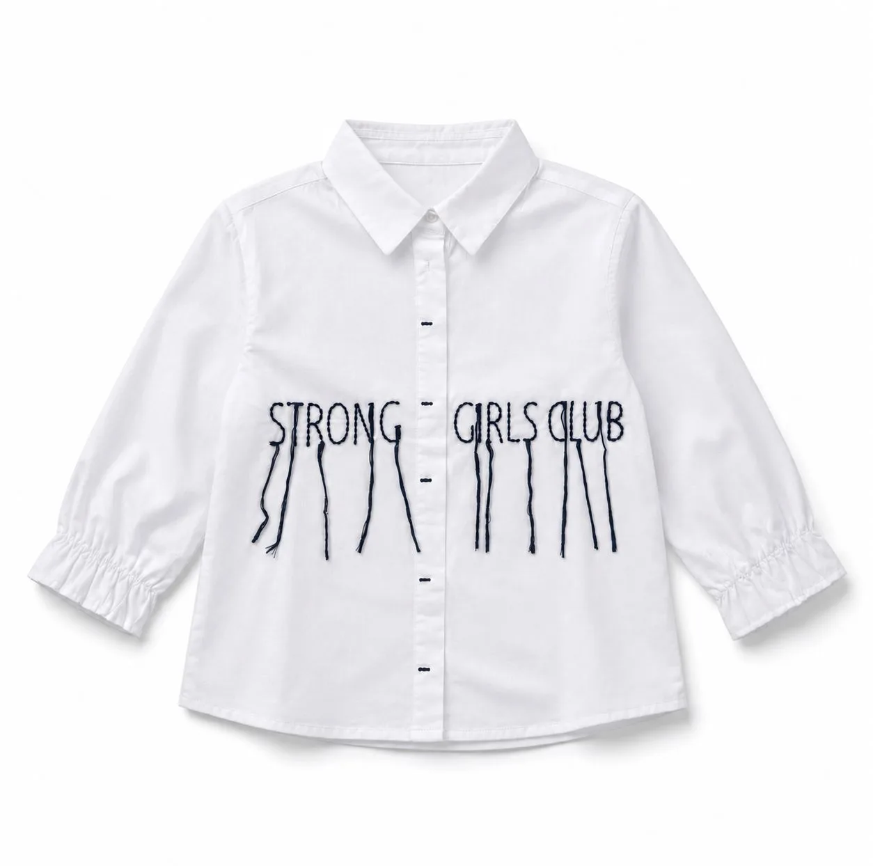 پیراهن آستین بلند دخترانه کولزیون Kids Cool مدل Strong Girls Club  کد 242