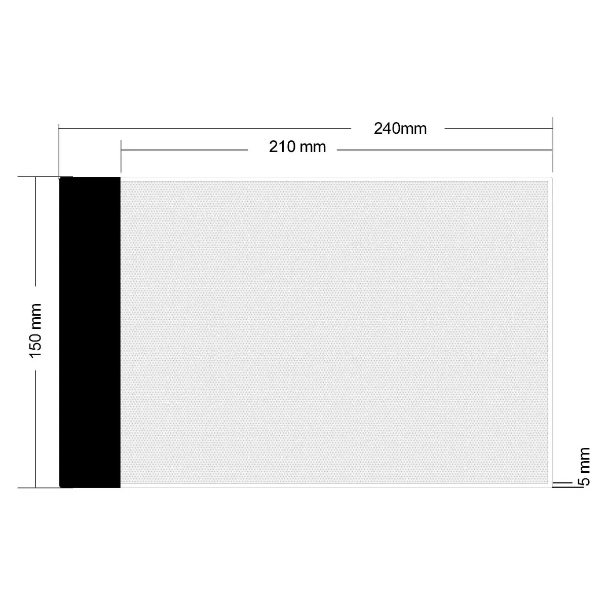 میز نور مدل A5-1 سایز 24x15 سانتیمتر