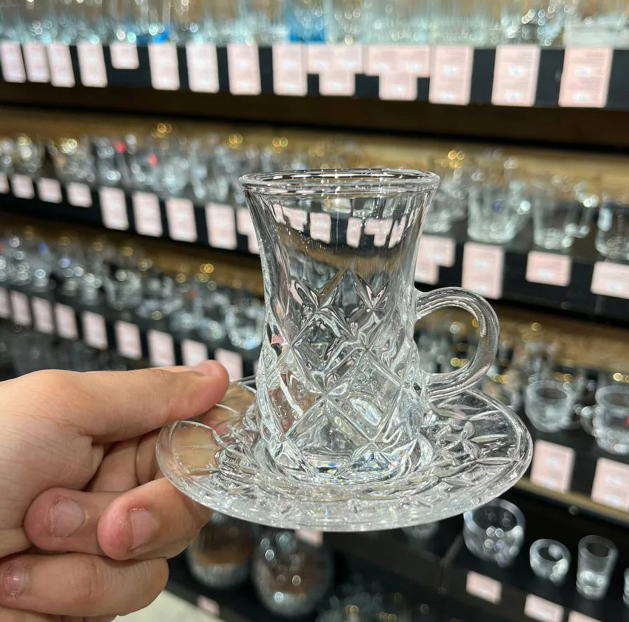 ست فنجان و نعلبکی 12 پارچه مدل کارول