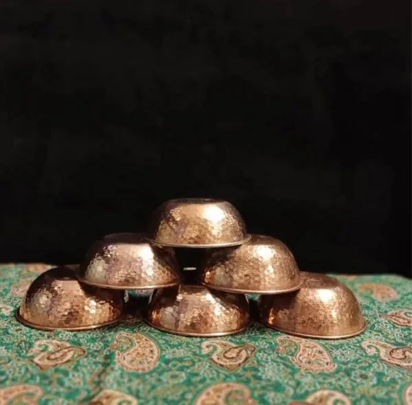 پیاله مسی مدل چکشی کد ZH03.3