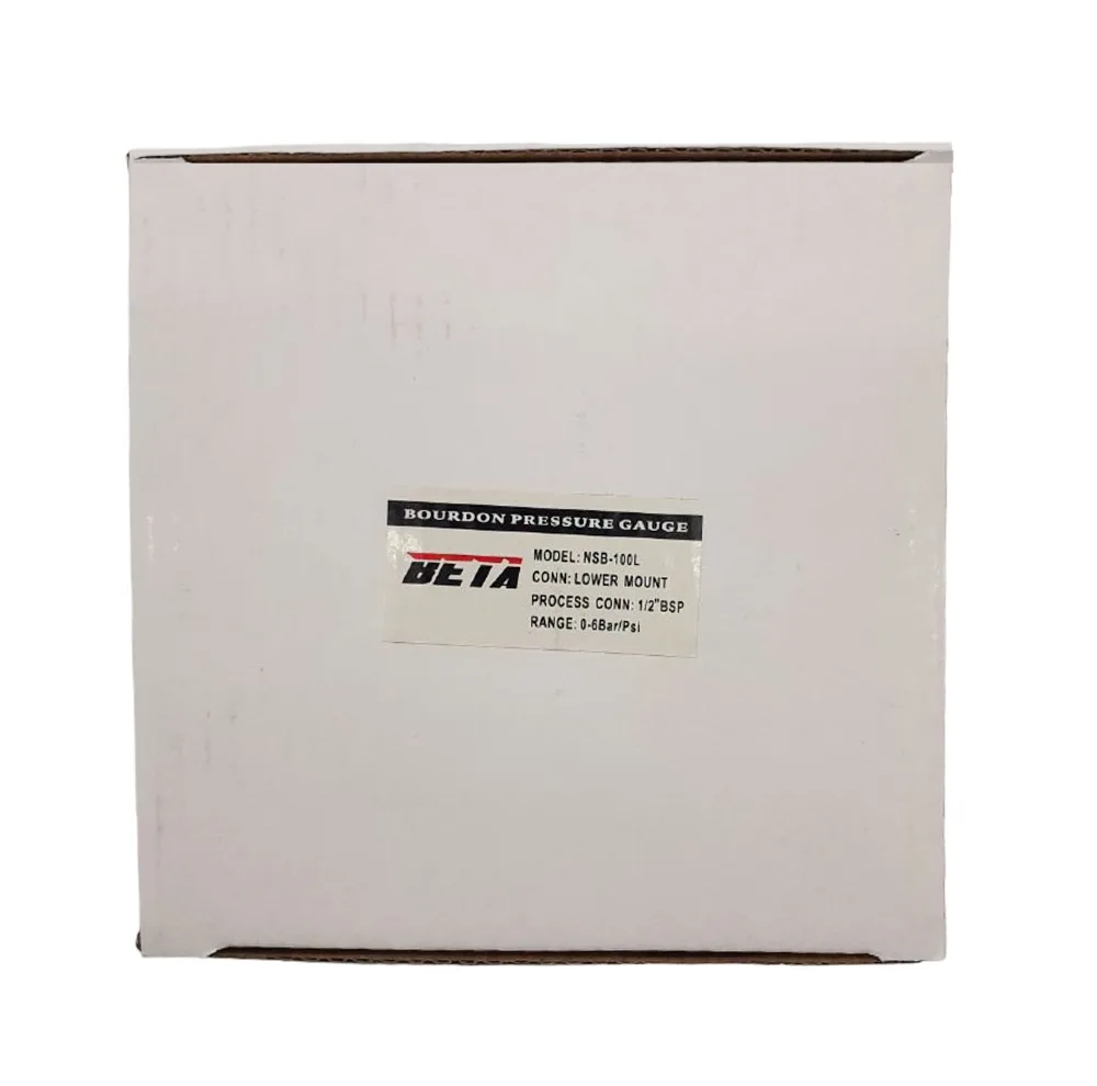 گیج فشار بتا مدل 6bar-10cm-L