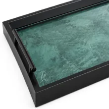 سینی دسته‌دار مدل دکوراتیو سایز 40*30  سانتی‌متر