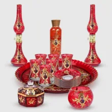سرویس چای خوری 18 پارچه مدل شاه عباسي MIX